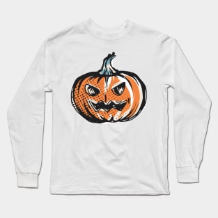 Vintage Halloween Pumpkin Long Sleeve T-Shirt